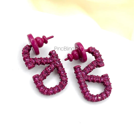 Fuchsia Drip Luxe Earring
