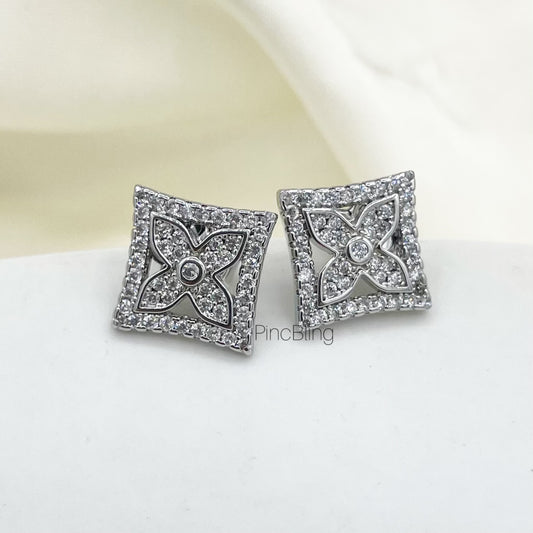 Ornate Square Luxe Earring