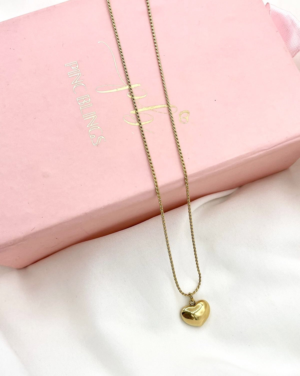 Small Golden Heart Necklace