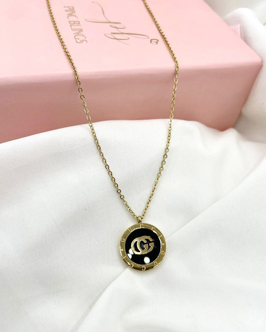 Black GG necklace